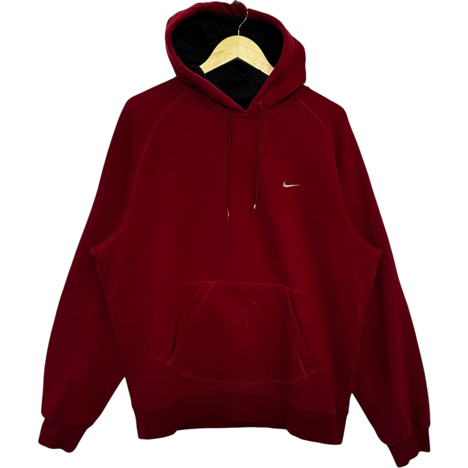 Nike Vintage Nike Mini Swoosh Pullover Hoodie L Size US L / EU 52-54 / 3 - 1 Thumbnail
