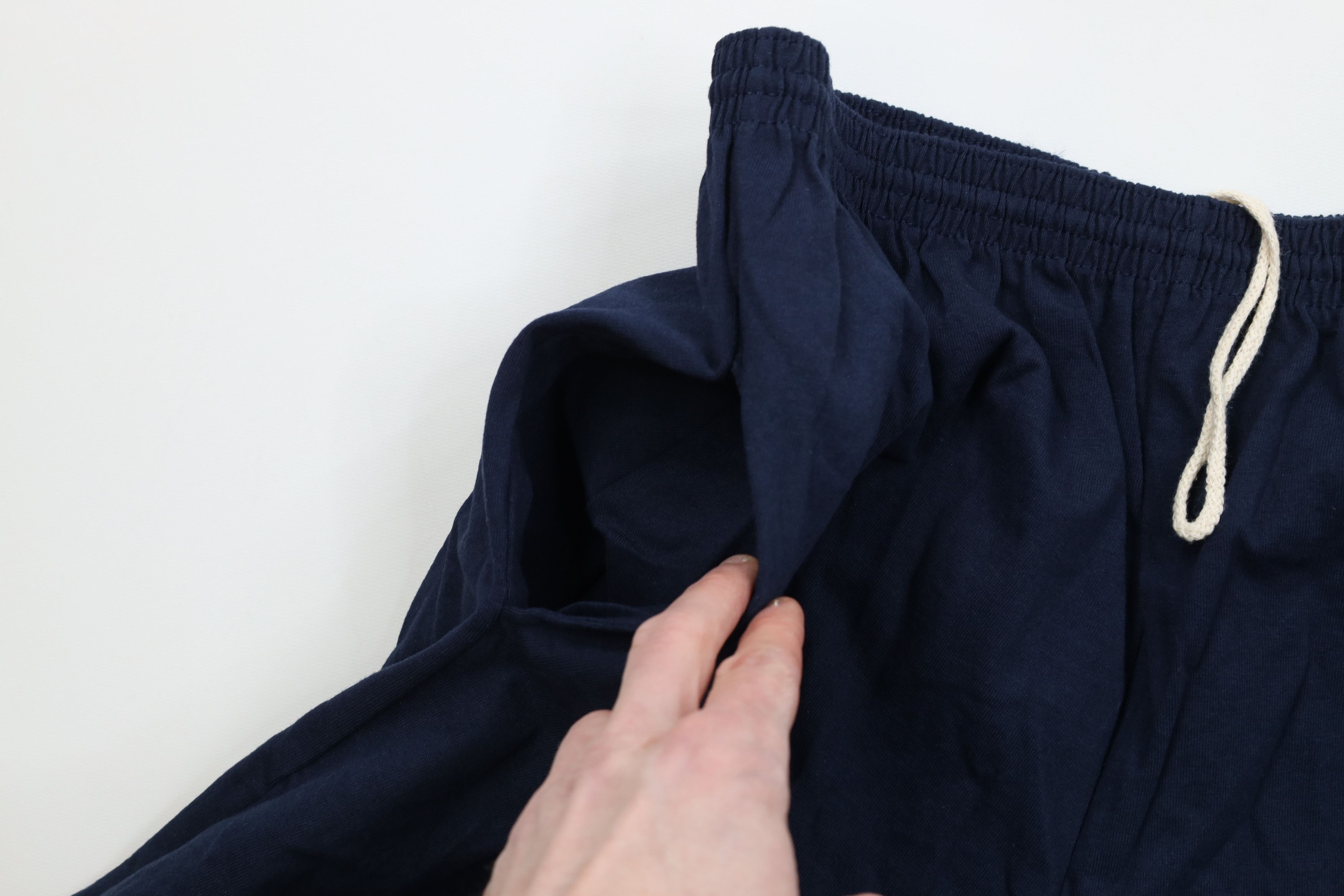Vintage Vintage 90s Streetwear Above Knee Shorts Navy Blue Cotton Size US 32 / EU 48 - 5 Thumbnail