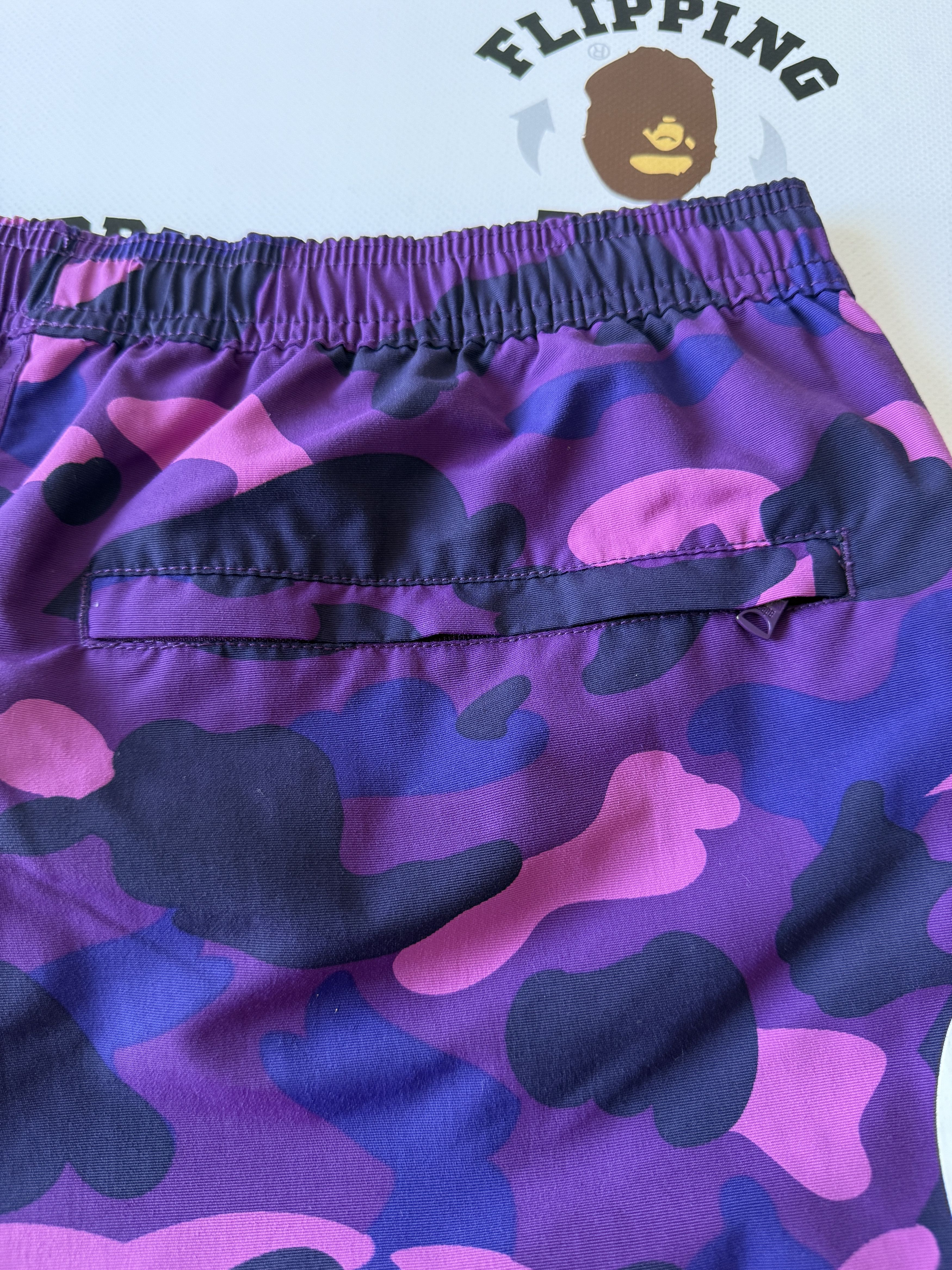 Bape BAPE COLOR CAMO SIDE SHARK BEACH SHORTS Size US 36 / EU 52 - 7 Thumbnail