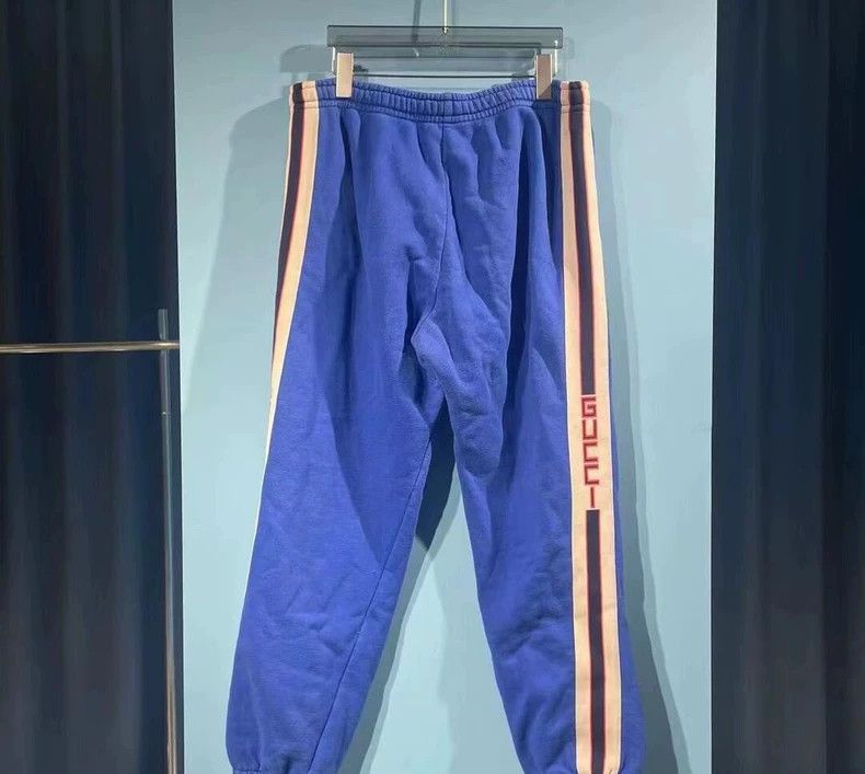 Gucci Gucci Size XS Blue side logo sweatpants size XS 2501-Nextar Size US 28 / EU 44 - 6 Thumbnail