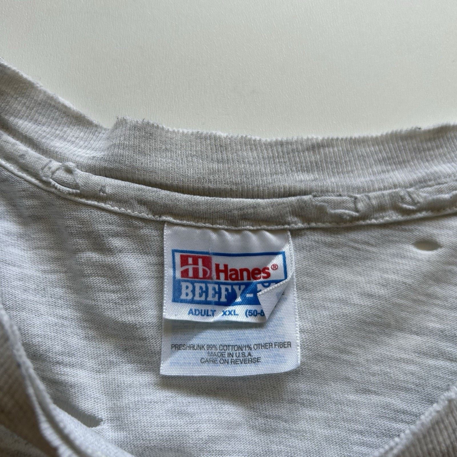 Hanes Vintage Elephant T Shirt XXL 90s Animal Art Distressed Rare Size US XXL / EU 58 / 5 - 15 Thumbnail