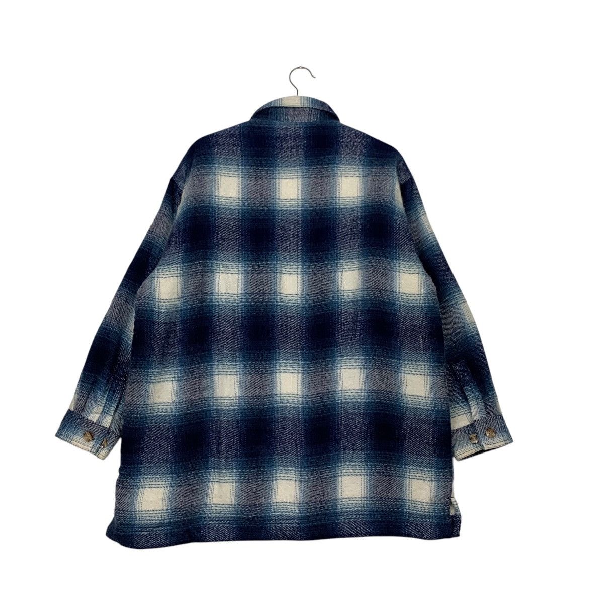 Flannel HILL CROP Shadow Plaid Fleece Lined Flannel Jacket #2187-C97 Size US L / EU 52-54 / 3 - 16 Thumbnail