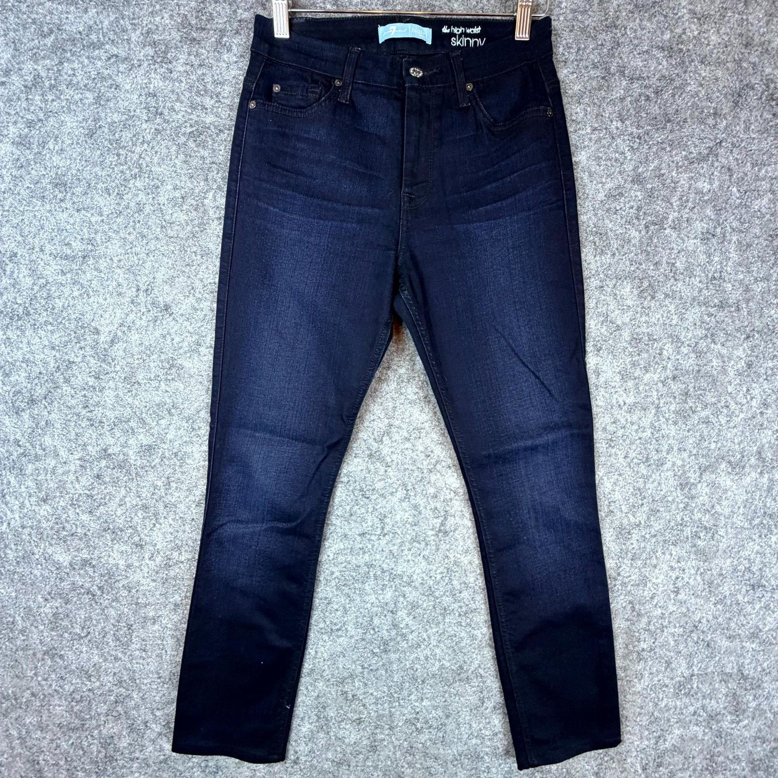 7 For All Mankind 7 For All Mankind Skinny Jeans Womens 27 Blue High Waist Size 27" / US 4 / IT 40 - 1 Thumbnail