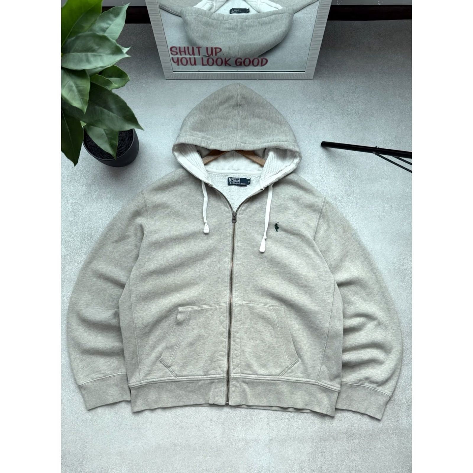 Polo Ralph Lauren VINTAGE Polo Ralph Lauren Hoodie Mens XL Gray Zip 90s City Classic Hip Hop Retro Sports Streetwear Logo Size US XL / EU 56 / 4 - 2 Thumbnail