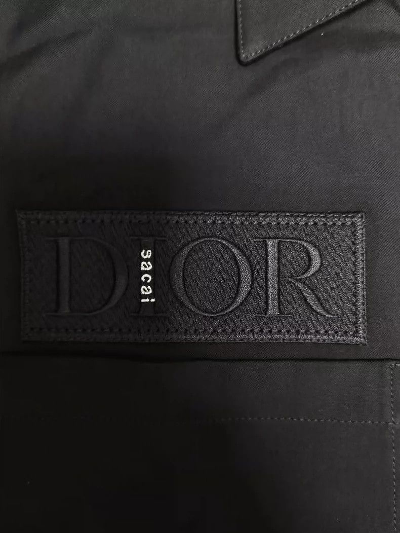 Dior DIOR size 37 Solid Long Sleeve Shirt with Patch Pocket shir Size US M / EU 48-50 / 2 - 4 Thumbnail