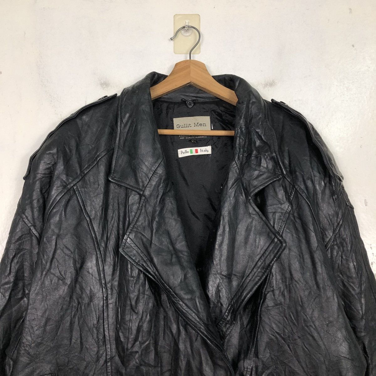 Pelle Pelle 📌Vintage Biker Leather Jacket Gullit Men Issey Miyake Size US M / EU 48-50 / 2 - 5 Thumbnail