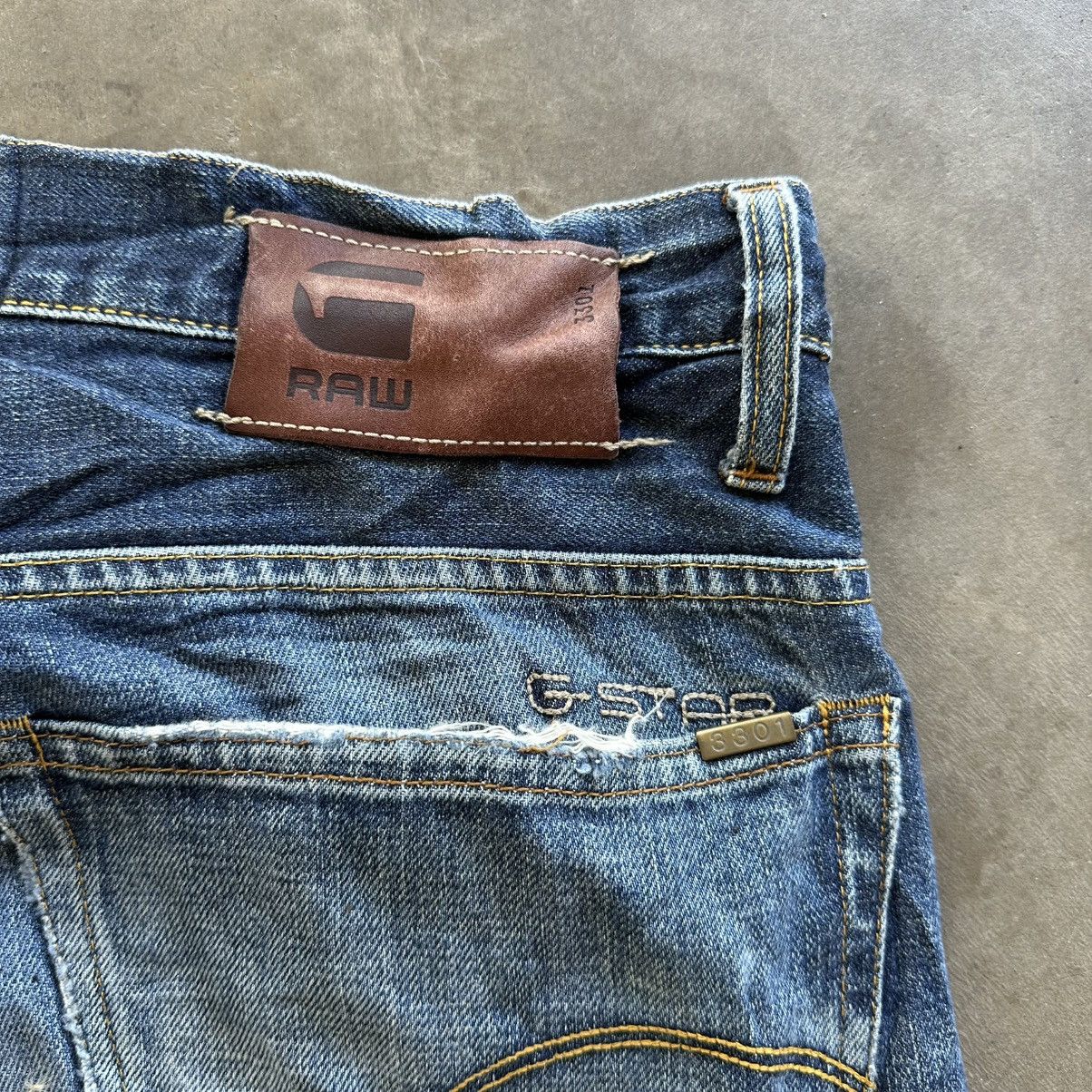 Japanese Brand Vintage G-Star Raw Faded Denim Jean Pant W33 Size US 33 - 14 Thumbnail