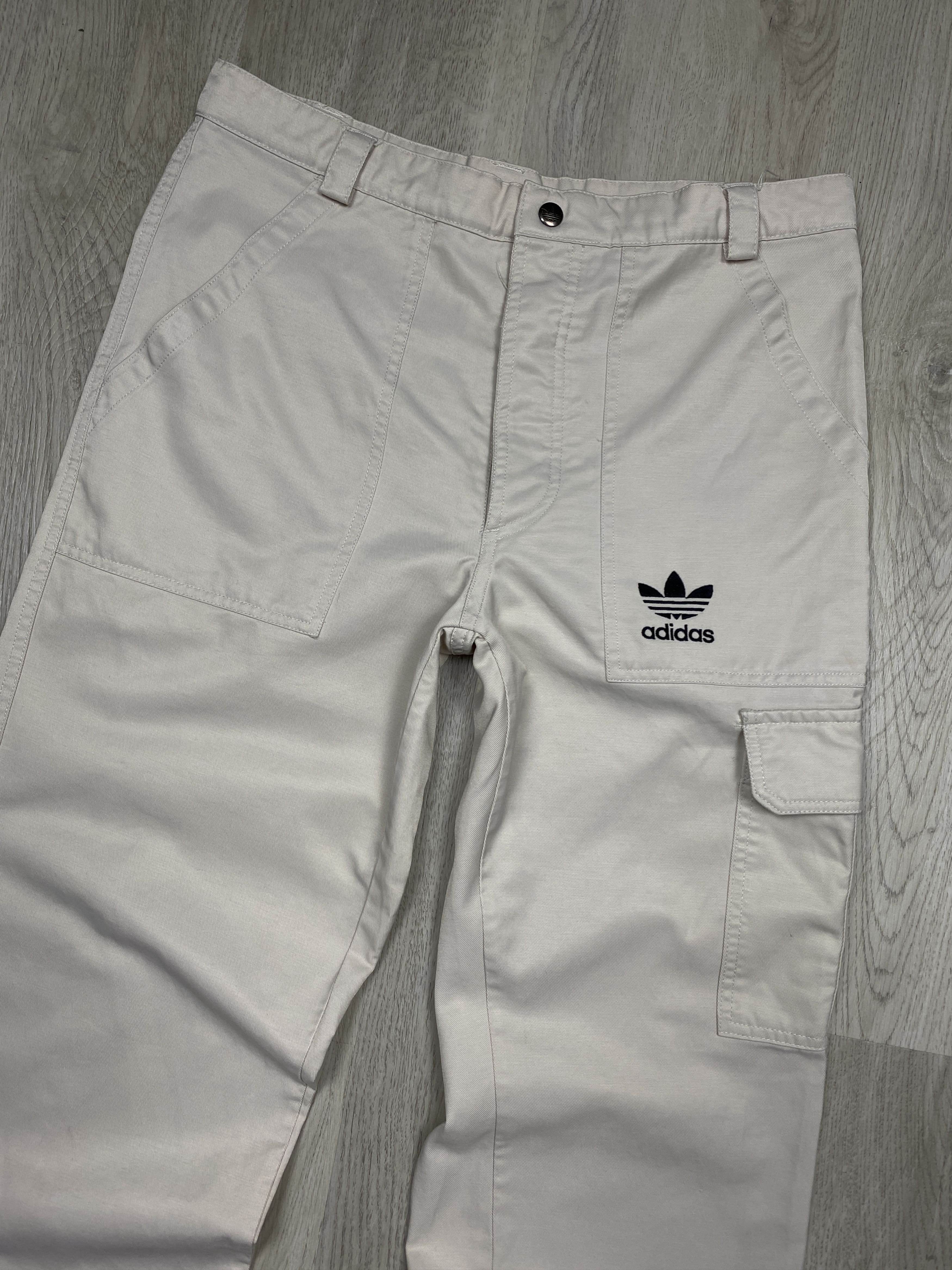Adidas × Vintage Adidas Vintage Mens Cotton Cargo Pants Size US 30 / EU 46 - 2 Thumbnail