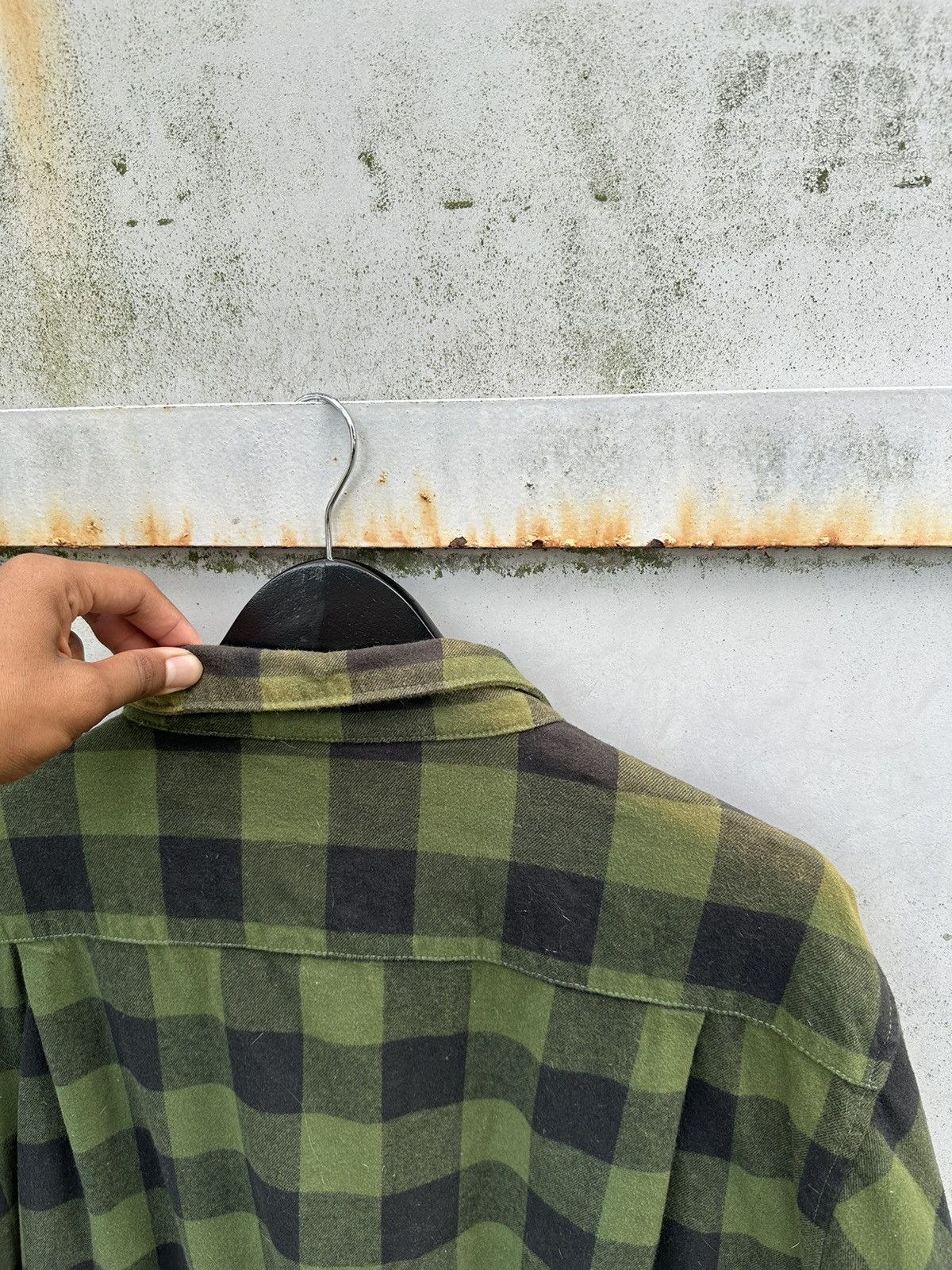 Vintage Faded Golden Eagle Oversized Long Sleeves Flannels