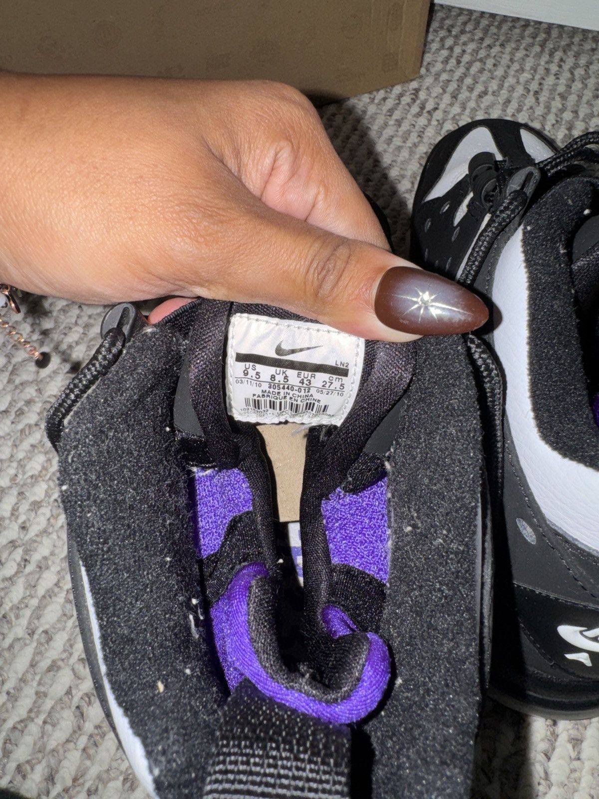 Nike Nike Air Max2 CB ’94 “Black /White /Pure Purple” OG Size US 9.5 / EU 42-43 - 5 Thumbnail