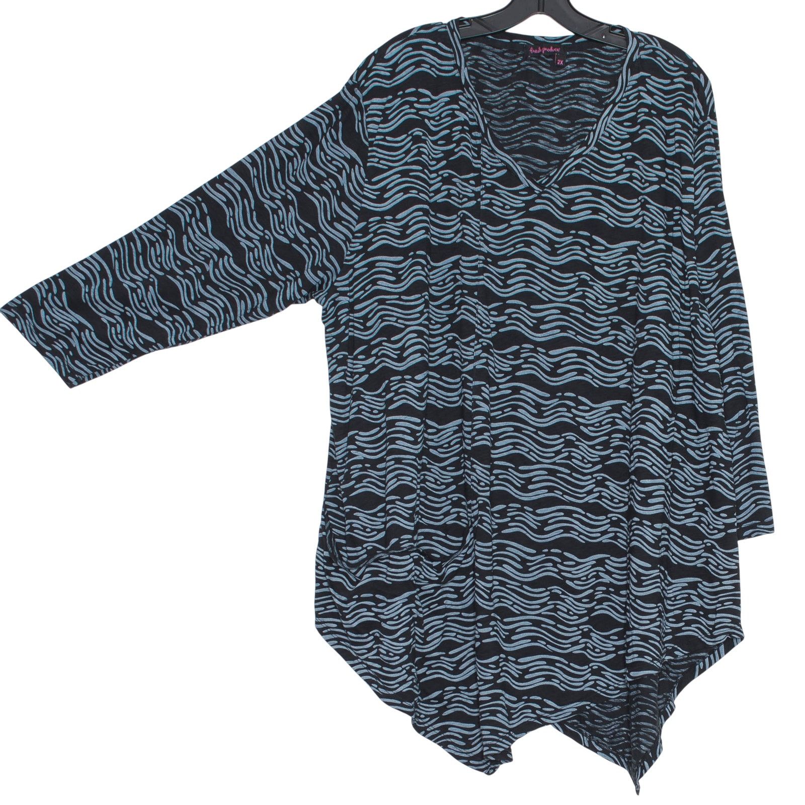 Other Fresh Produce Tunic Top 2X Oversized Asymmetrical Lagenlook Size XXL / US 16-18 / IT 52-54 - 2 Thumbnail
