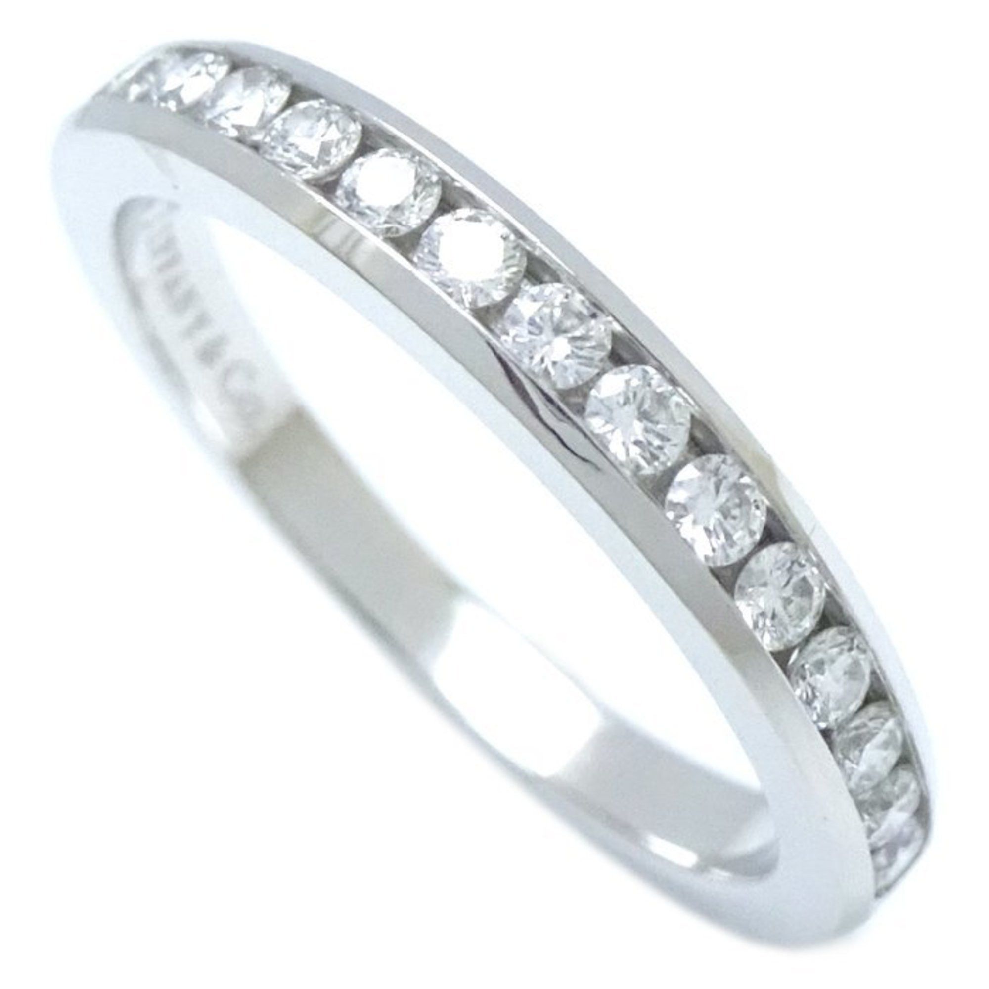 image of Tiffany Co Tiffany&co. Tiffany Half Circle Diamond Ring, 15 Diamonds, Pt950 Platinum, 291684, Women