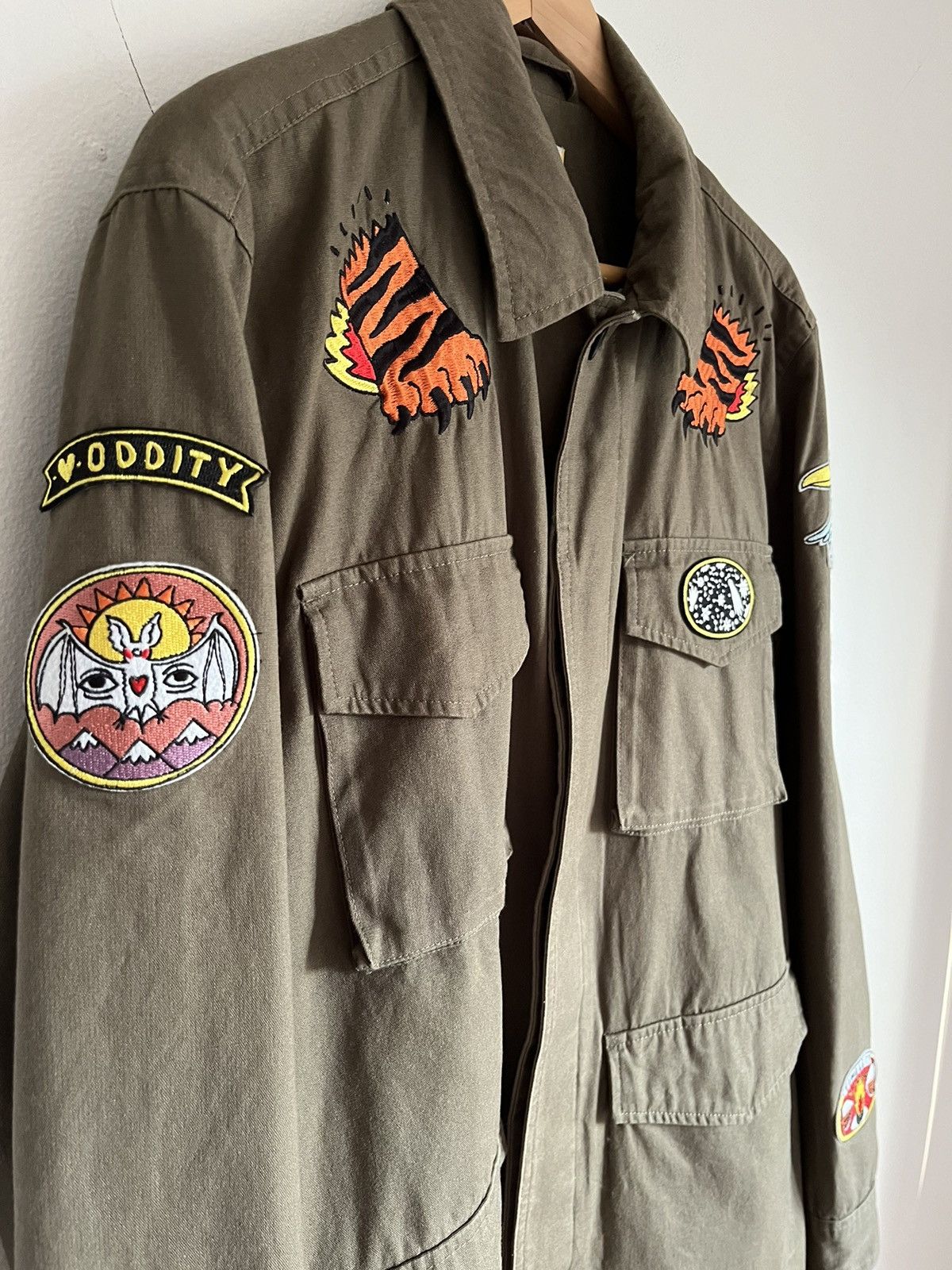 Frank & Oak Ricardo Cavolo Green Army Utility Field Jacket Size US M / EU 48-50 / 2 - 2 Thumbnail