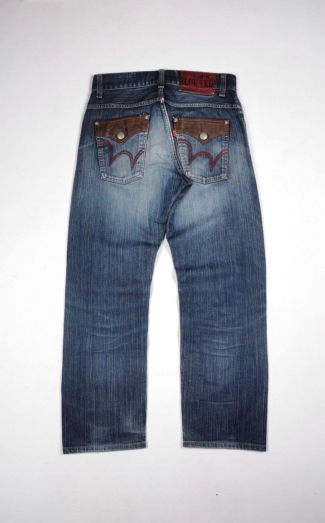 Edwin Edwin Blue Trip Distressed Denim Jeans Size US 32 / EU 48 - 1 Thumbnail