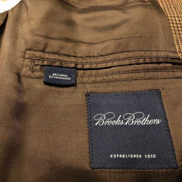 Brooks Brothers Brooks brothers men's sport coat jacket blazer size: 42R Size 42R - 8 Thumbnail