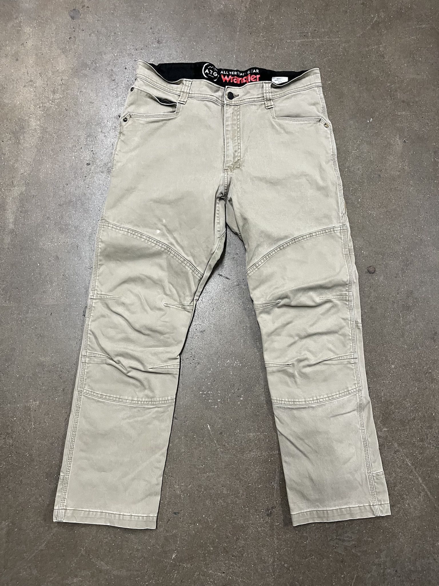 Carhartt Vintage 90s Wrangler Canvas Double Knee Work pants Size 36 Size US 36 / EU 52 - 1 Thumbnail