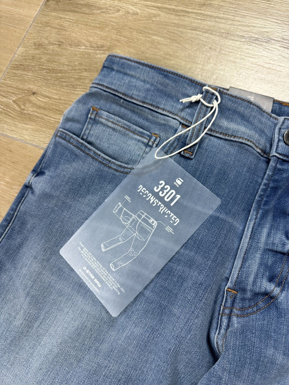 G-Star NEW🏷️ G-Star Raw 3301 Deconstructed Skinny Denim Jeans Size US 31 - 4 Thumbnail