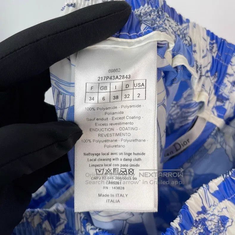 Dior Dior Blue tie-dyed printed classic logo trousers Size 42" / US 20 - 7 Thumbnail