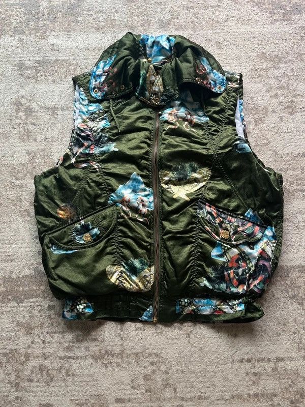 Other Ski Power Sz 2 / S Women's Satin Ski Vest 1980s - 1990's Size S / US 4 / IT 40 - 1 Thumbnail