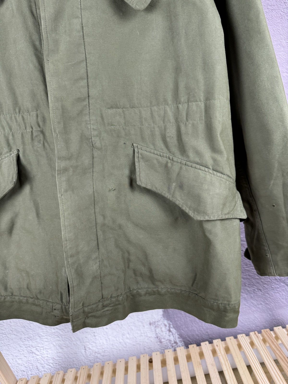 Vintage Vtg✅80’s Dutch Nethelands Army KL Seyntex Green Jacket Size US L / EU 52-54 / 3 - 12 Thumbnail