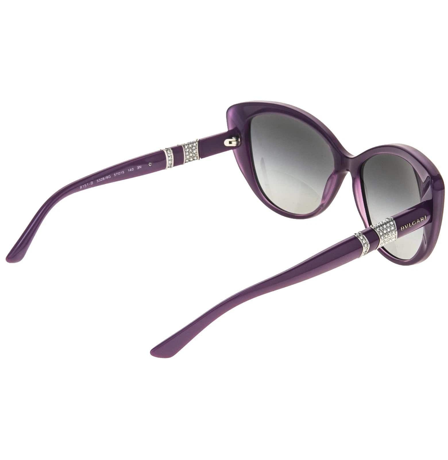 Bvlgari BVLGARI BV8151B 8151 MUSA Cat Eye Purple Crystal Sunglasses Size ONE SIZE - 6 Thumbnail