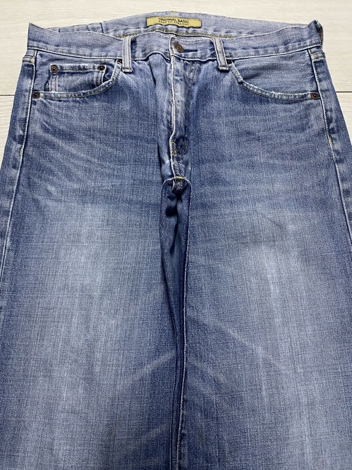Uniqlo Vintage Uniqlo S003 Faded Wash Distressed Baggy Jeans Size US 32 / EU 48 - 3 Thumbnail
