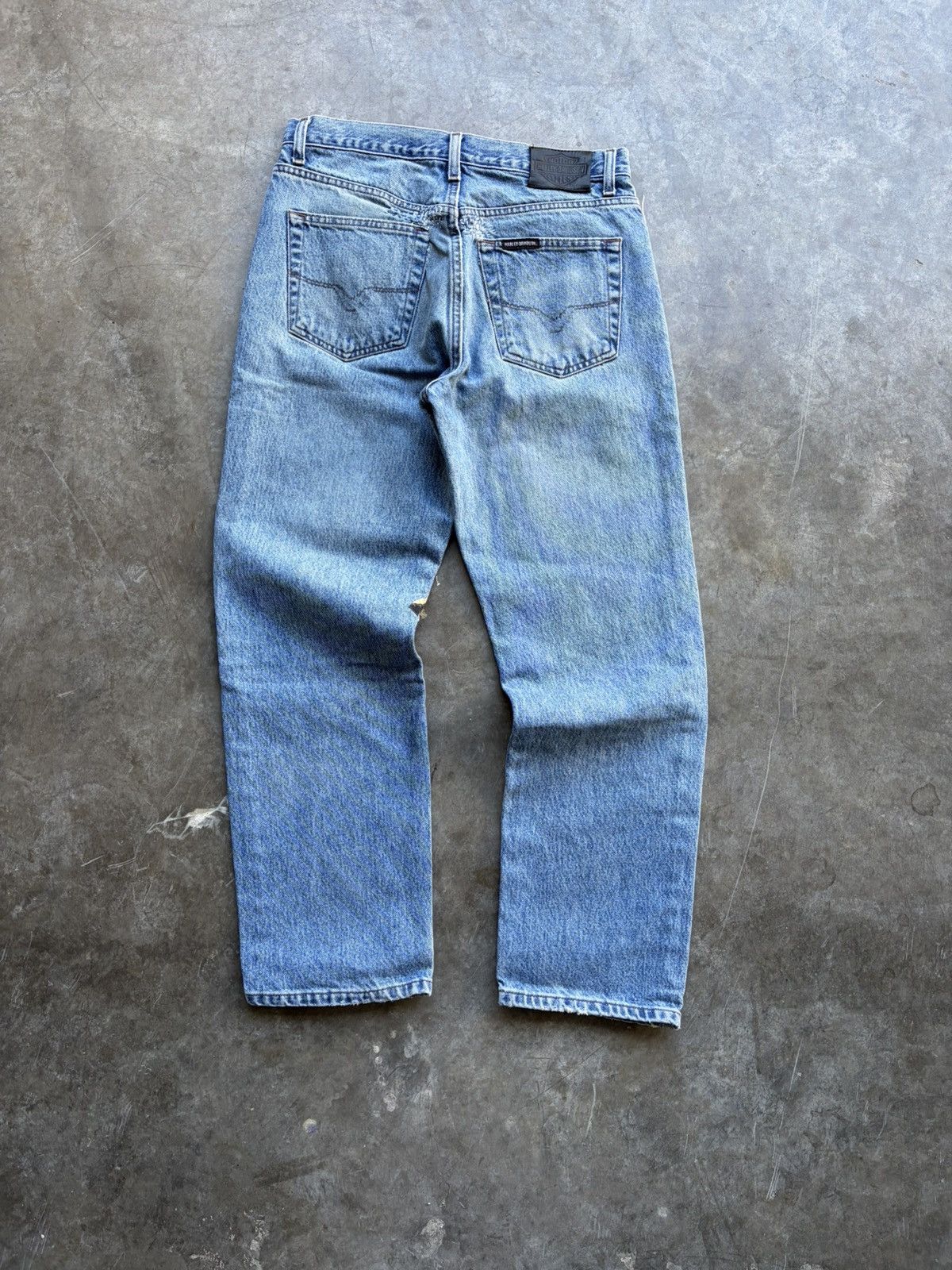 Harley Davidson Vintage Harley Davidson Custom Embroidered Patchwork Denim Size US 32 / EU 48 - 5 Thumbnail