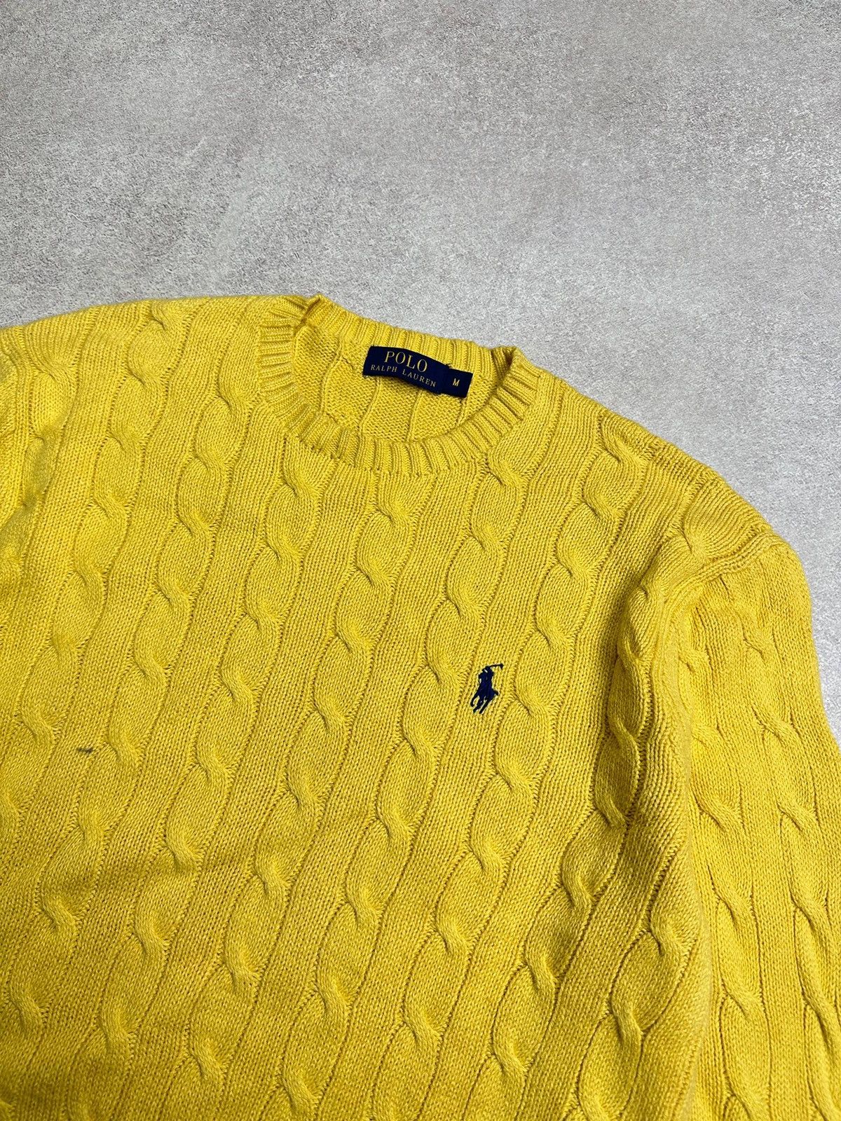Polo Ralph Lauren Vintage Polo Ralph Lauren Cable Knit Mens Sweater Rare M Size US M / EU 48-50 / 2 - 3 Thumbnail