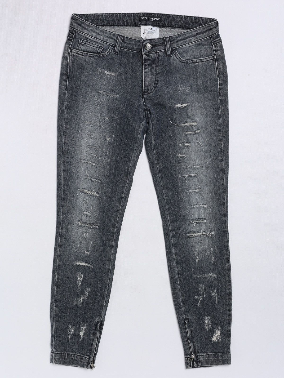 Dolce & Gabbana Dolce Gabbana Distressed Jeans Denim Pants Size 28" / US 6 / IT 42 - 1 Thumbnail