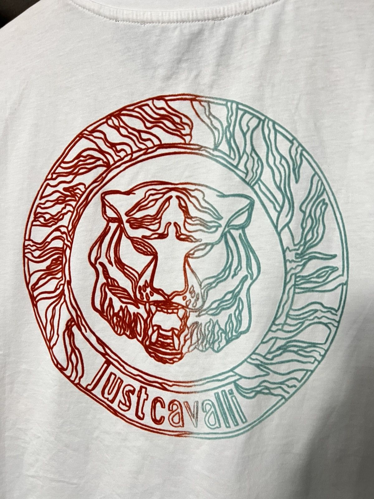 Just Cavalli 🐅 Just Cavalli Gradient Tiger Graphic Tee — T-Shirt Women’s Size L / US 10 / IT 46 - 6 Thumbnail