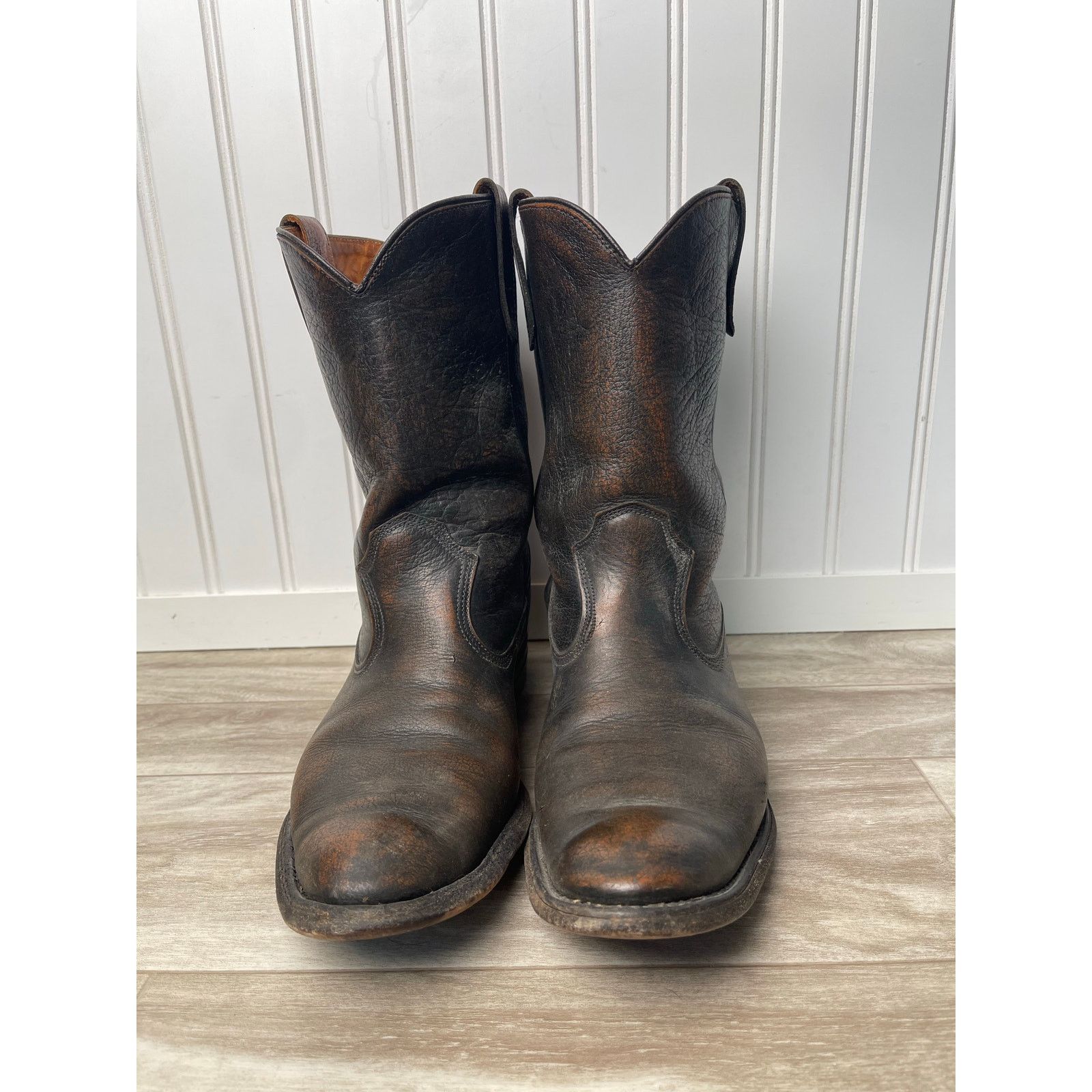 B.F. Goodrich VTG Rare Steerhide BLK Cherry Last Boots MSZ 8
