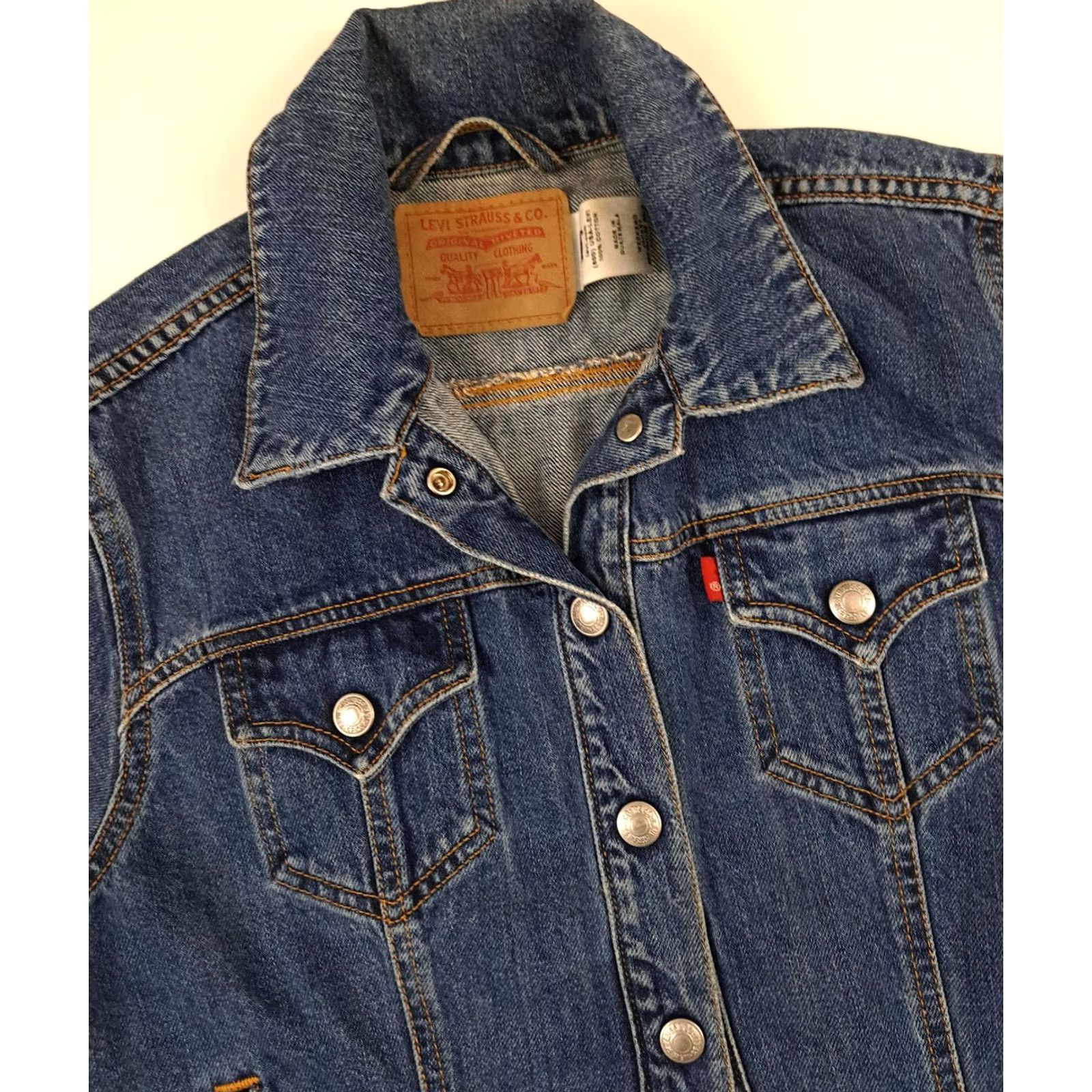 Levi's Medium Jacket Womens Blue Pre Owned Levi Miss Woman Jeans Weekend size Size 32" / US 10 / IT 46 - 2 Thumbnail