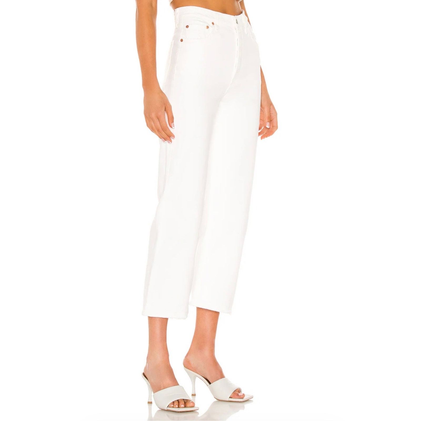Levi's Levi’s Ribcage Straight Ankle Jeans in Cloud Over size 27 Size 27" / US 4 / IT 40 - 3 Thumbnail
