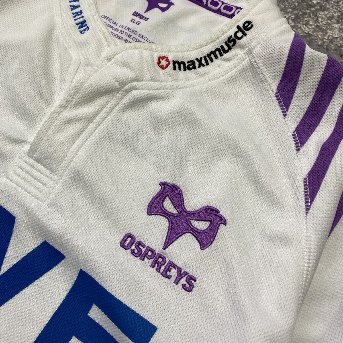 Rugby Ralph Lauren Vintage 90’s Kooga Ospreys Many sponsors rugby jersey Size US XL / EU 56 / 4 - 4 Thumbnail