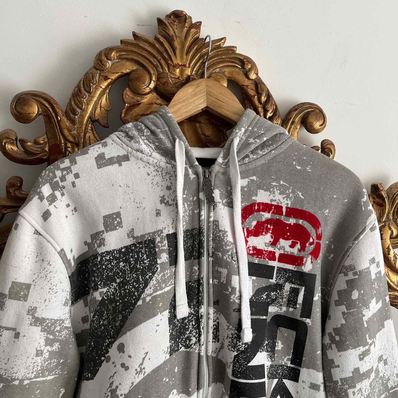 Ecko Unltd. × Vintage Vintage Ecko Unltd Zip Hoodie Y2K Big Logo Sz M Size US M / EU 48-50 / 2 - 4 Thumbnail