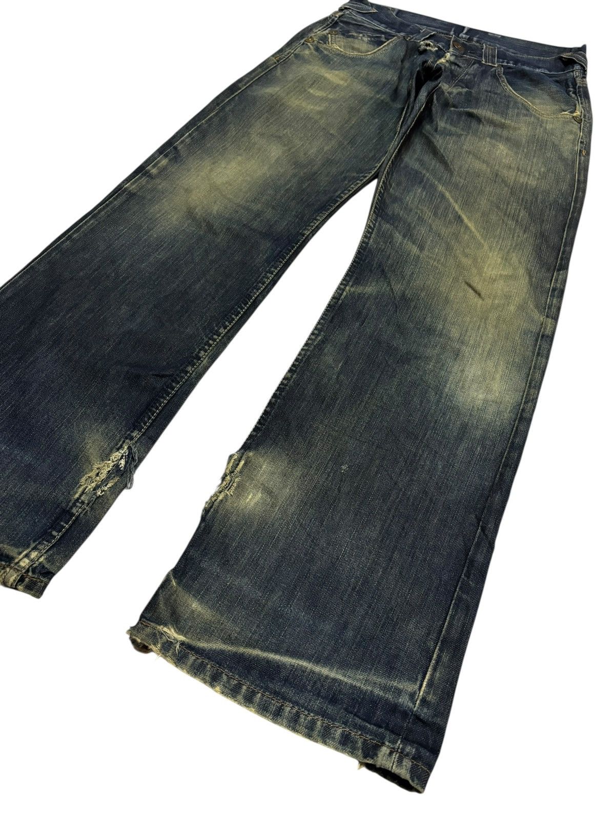 Pepe Jeans Vtg 90s Pepe Jeans Distressed Mudwashed Jeans Size US 30 / EU 46 - 3 Thumbnail