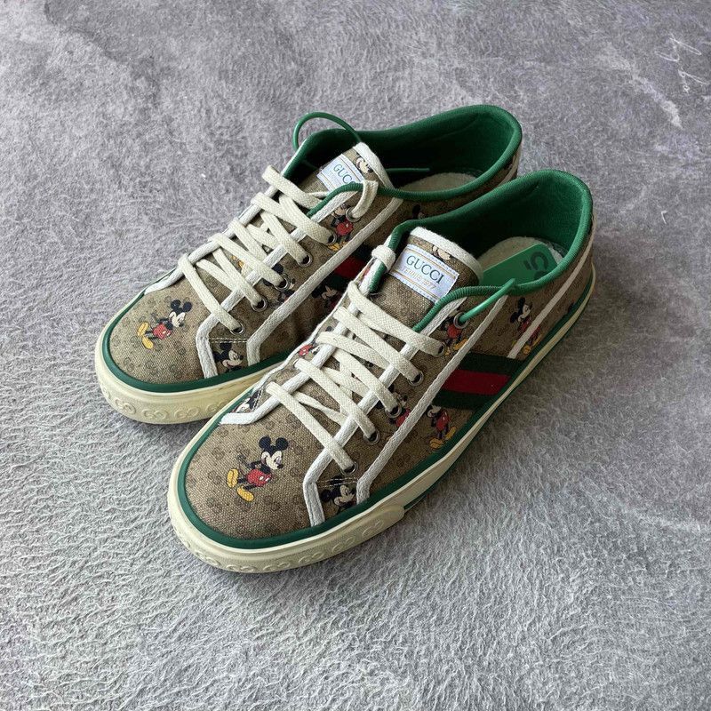 Gucci Gucci Disney Tennis 1977 Brown Sneakers - Size US 9.5 / EU 42-43 - 1 Thumbnail