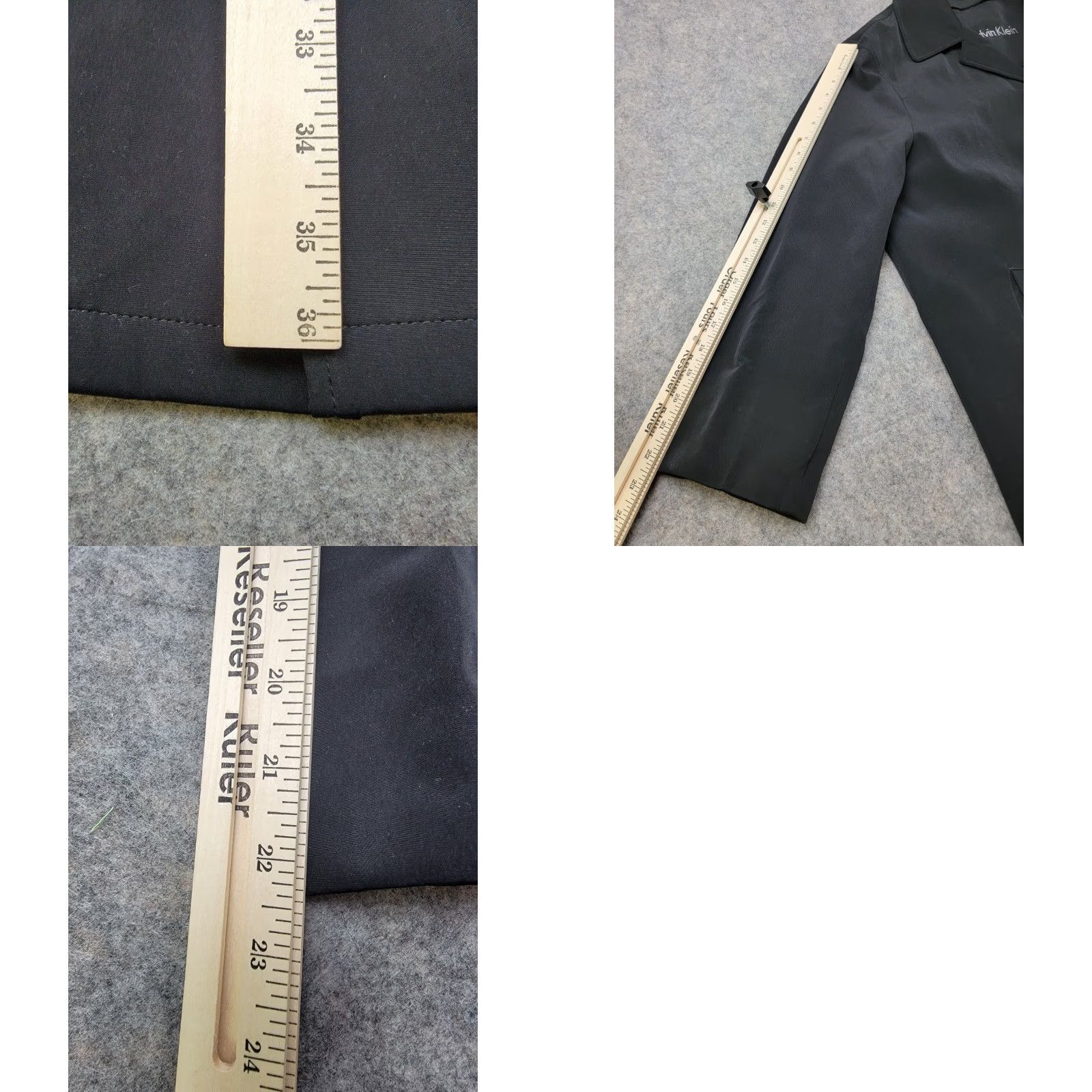 Calvin Klein Calvin Klein Overcoat Mens 38R Black Removable Liner Button Close Side Paragraph Size US XXS / EU 40 - 9 Thumbnail