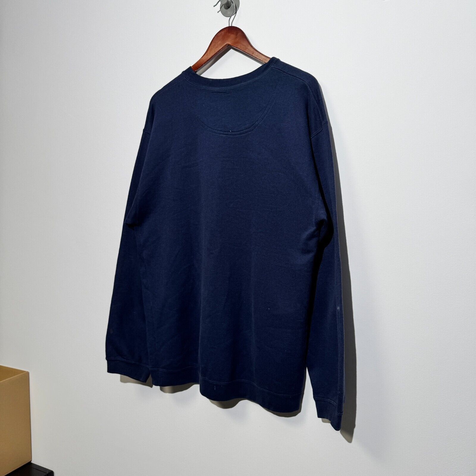 Vintage Vintage Unisex Navy Blue Cotton Crewneck Size L Regular Fit Size US L / EU 52-54 / 3 - 10 Thumbnail