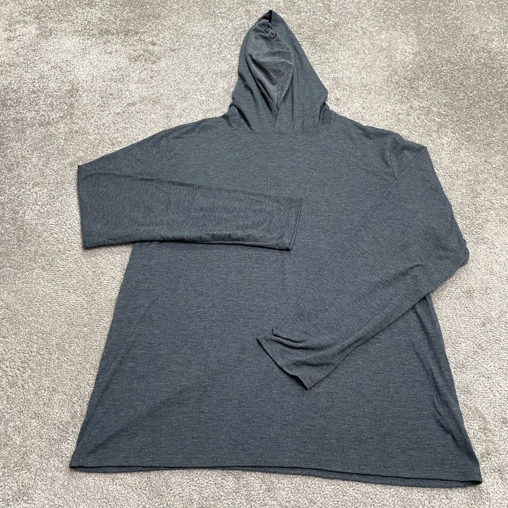 Vintage Thread Wave Hoodie Shirt Mens Large Gray Long Sleeve Pullover Outdoor Casual Top Size US L / EU 52-54 / 3 - 2 Thumbnail