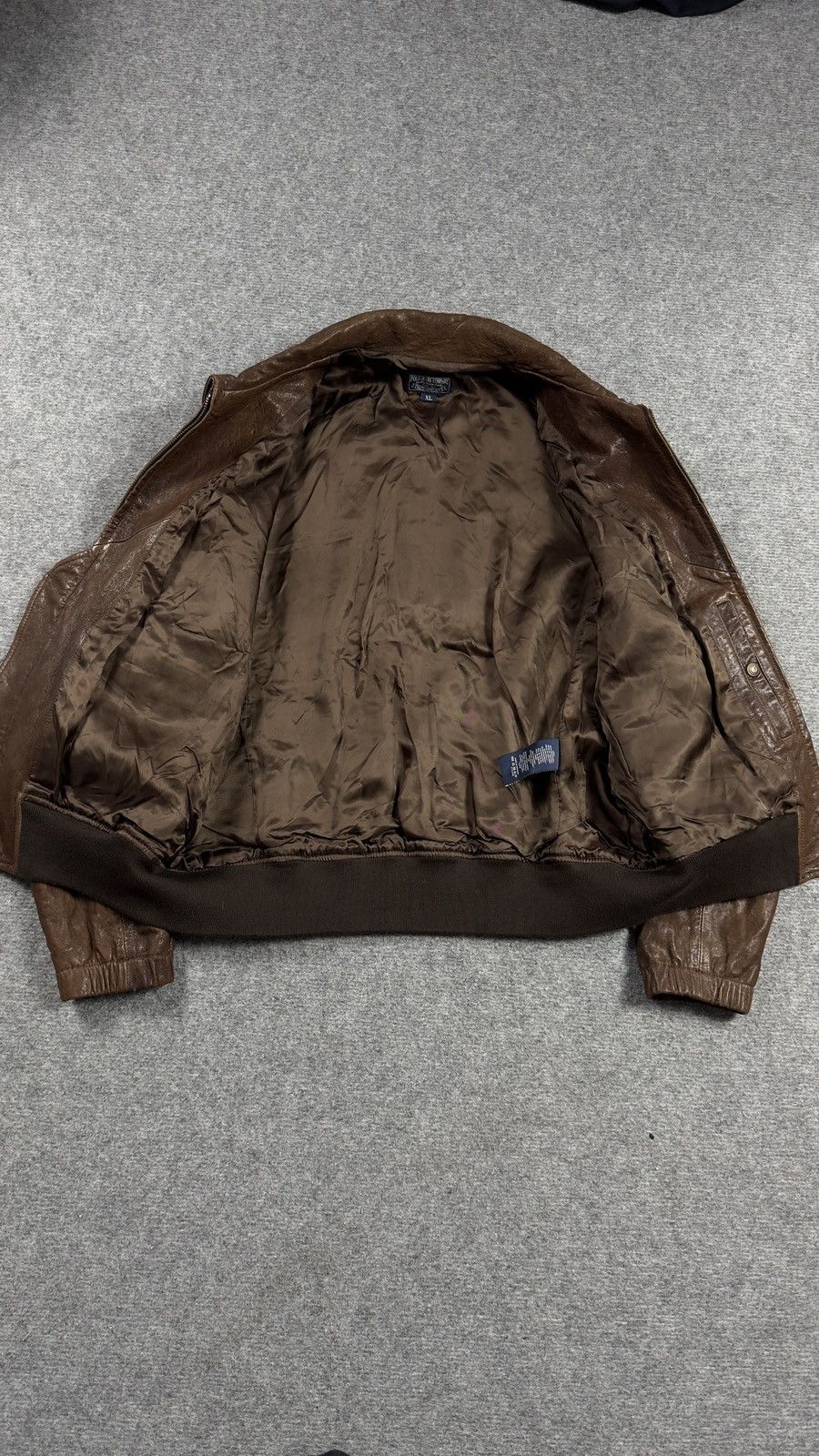Ralph Lauren Vintage Polo Jeans Ralph Lauren A-2 Leather Bomber Jacket XL Size US XL / EU 56 / 4 - 6 Thumbnail