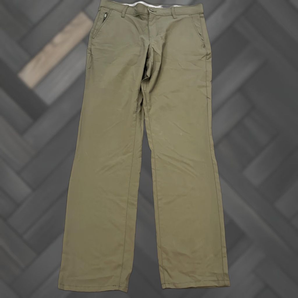 Weatherproof Weatherproof Men's Tech Pants 32x32 Green Straight Leg Stretch Active Casual Front Flat Front 5-Pocket Design Size US 32 / EU 48 - 1 Thumbnail