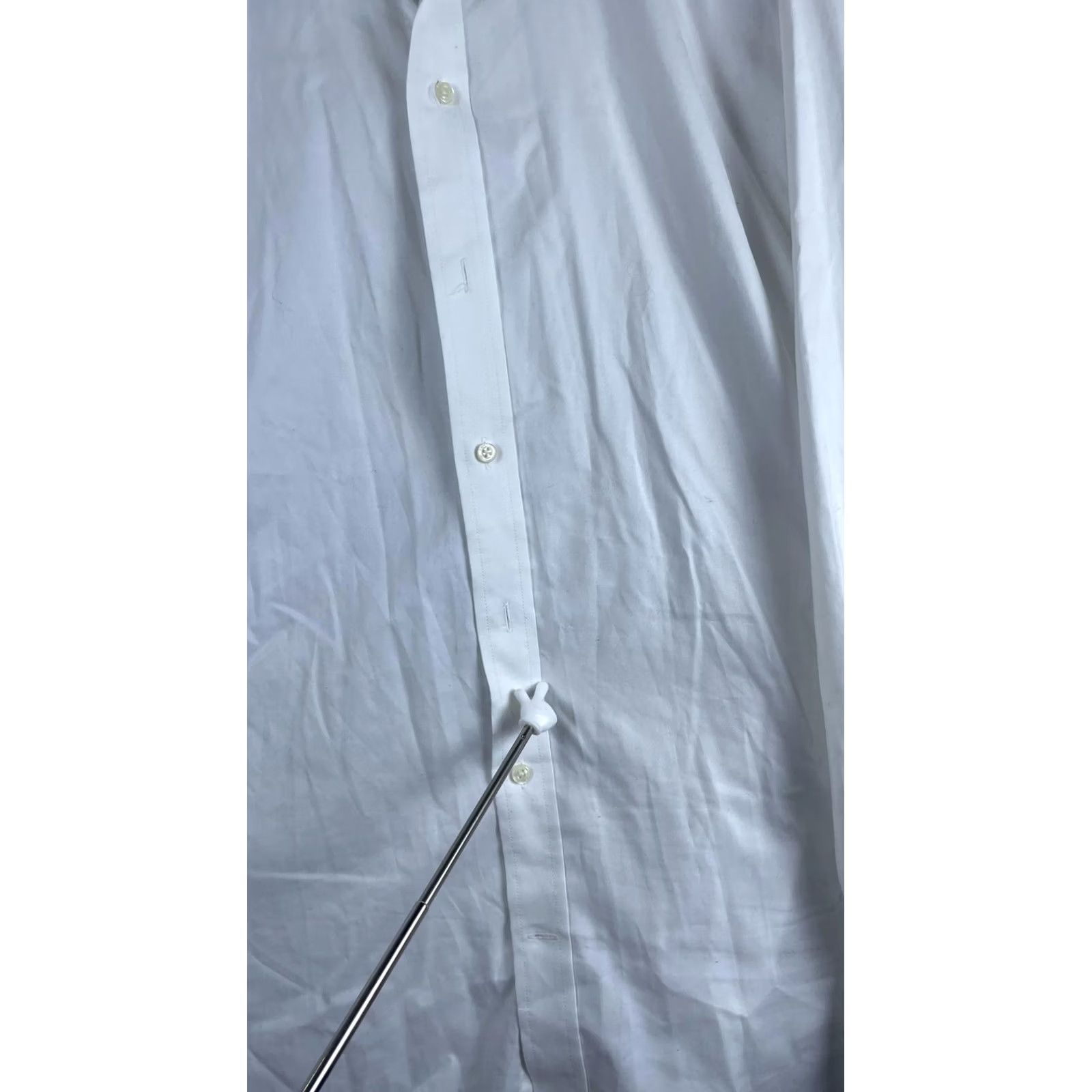Ralph Lauren Lauren Ralph Lauren Shirt Mens 17 36/37 White Stretch Tall Fit Dress Long Sleeve Shirt Size 46R - 3 Thumbnail