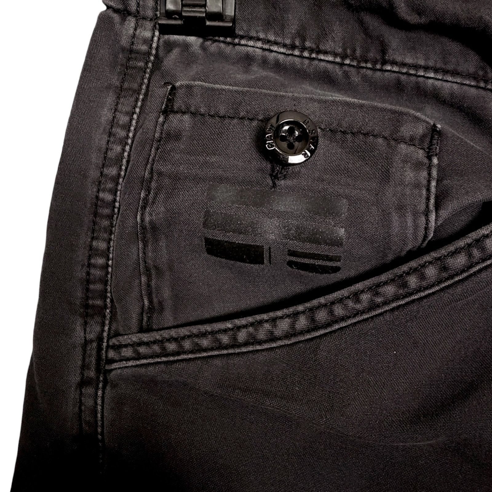 G-Star G-Star Raw Loose Tapered Women's 27x27 Dark Gray Cargo Pants Size 27" / US 4 / IT 40 - 7 Thumbnail
