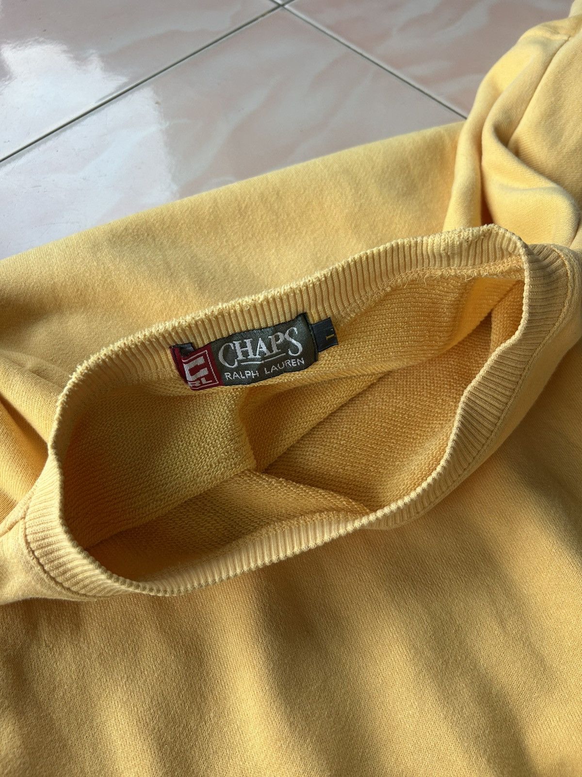 Chaps Ralph Lauren × Ralph Lauren × Vintage Vintage Chaps Ralph Lauren Cross Flag Sweatshirt Size US L / EU 52-54 / 3 - 7 Thumbnail