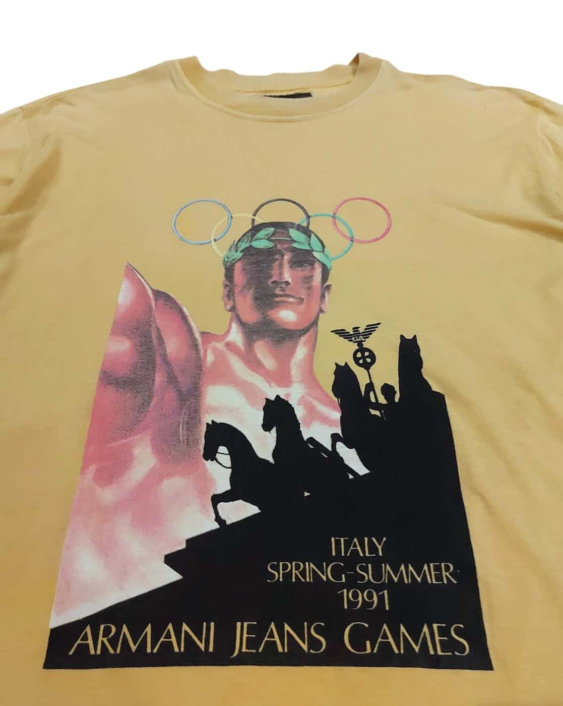 Armani Rare Vintage SS91 Armani Jeans Olympic Games Capsule Graphic Size US L / EU 52-54 / 3 - 4 Thumbnail