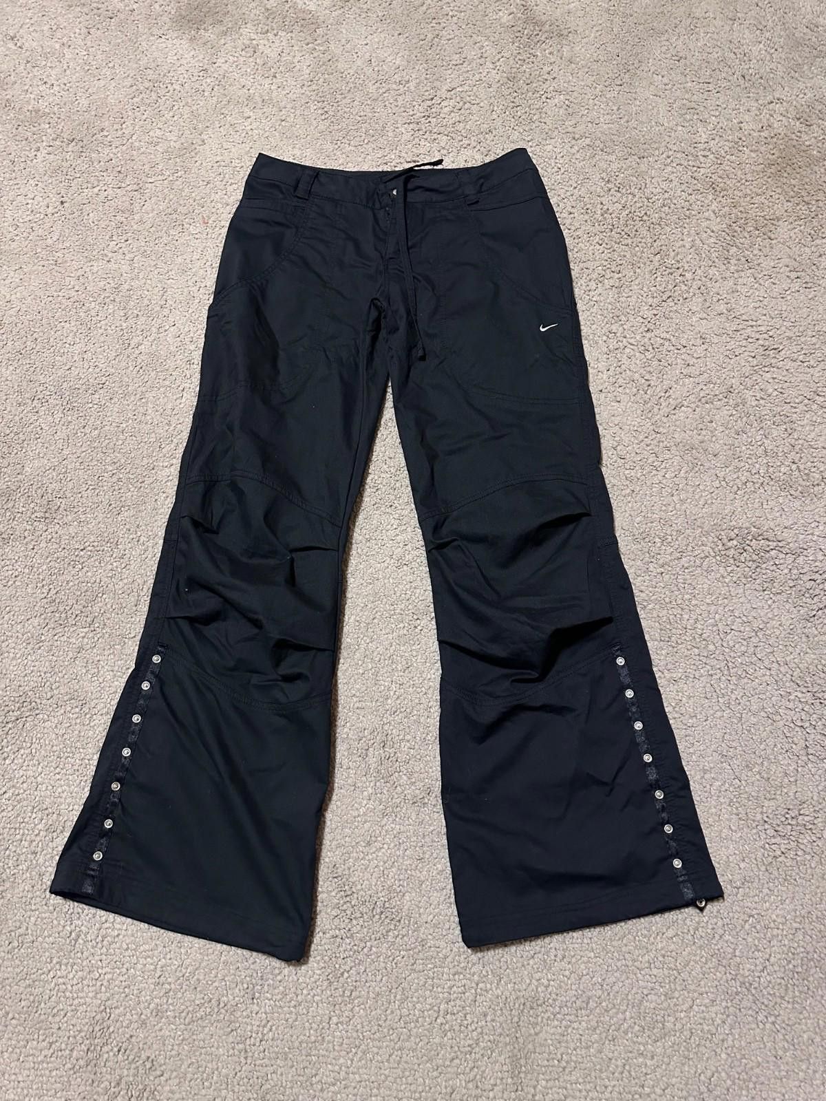 Nike Nike Black Polyester Track Pants Y2K Style Size 36R Size 36" / US 14 / IT 50 - 1 Thumbnail