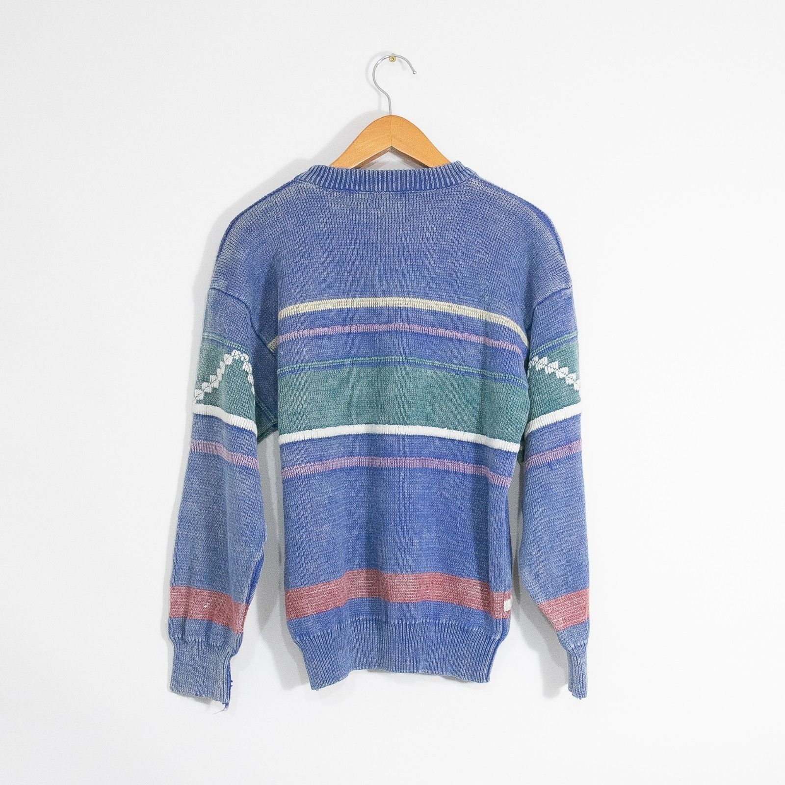 UNIONBAY Vintage 90s Unionbay Geometric Cotton Knit Sweater Small Size US S / EU 44-46 / 1 - 4 Thumbnail