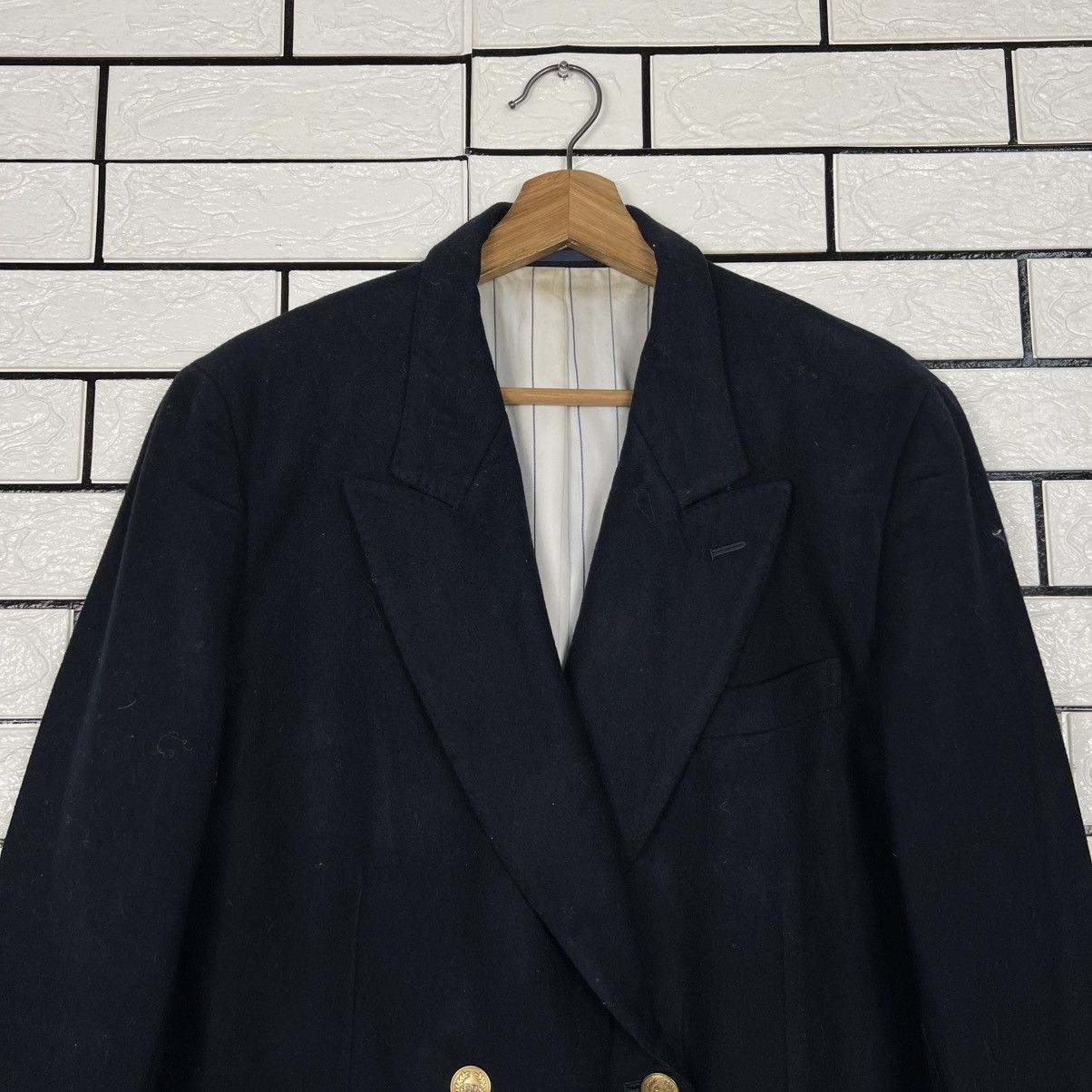 Christian Dior Monsieur CHRISTIAN DIOR SPORTS Double Breasted Wool Coat #4122-C187 Size L / US 10 / IT 46 - 2 Thumbnail