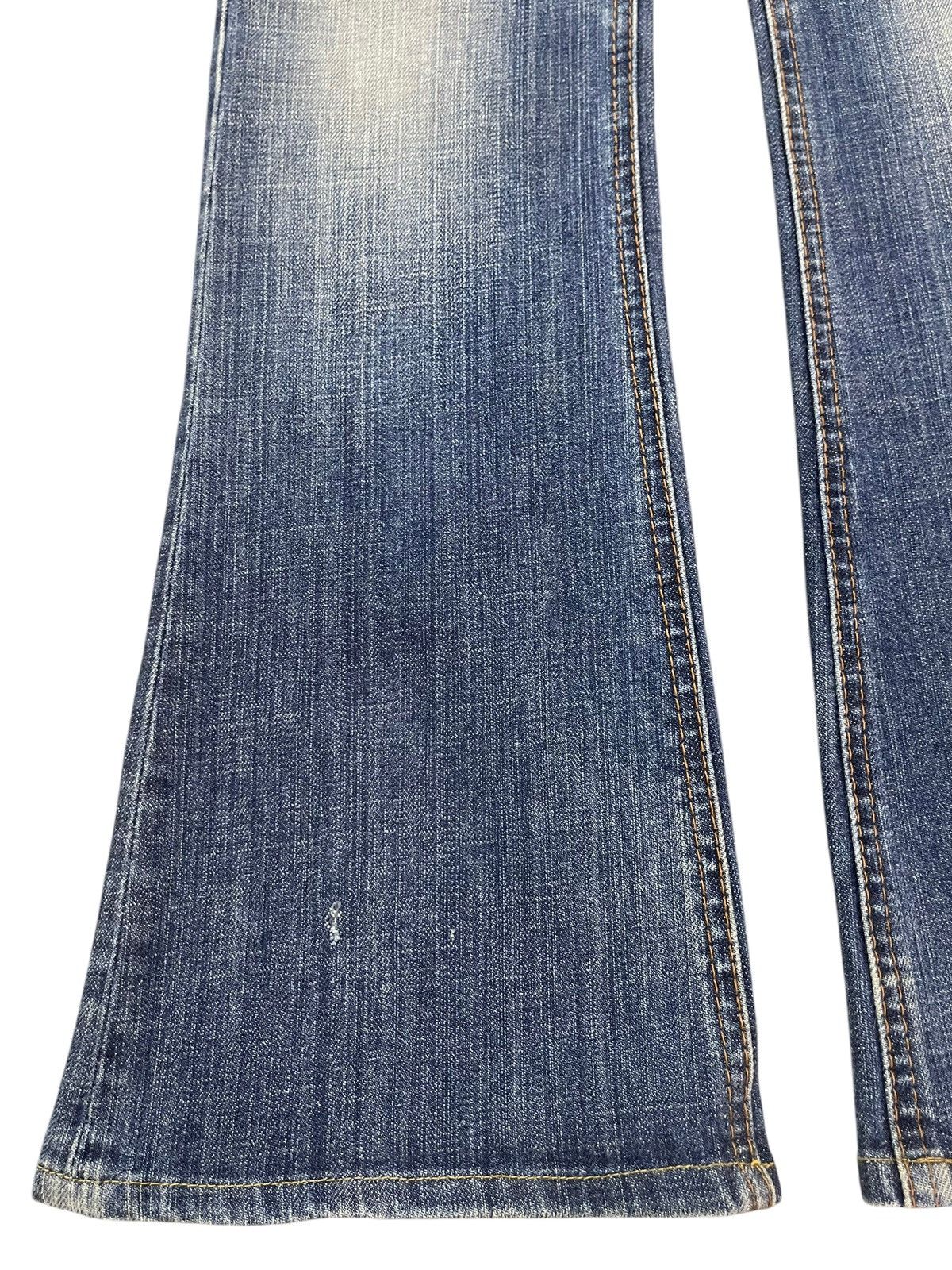 14th Addiction Vintage Japanese Brand Blue Faded Wash Style Flare Jeans Size US 28 / EU 44 - 7 Thumbnail